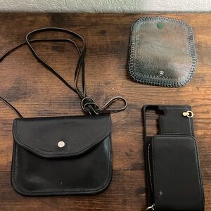 Sleek Black Leather Mini Bag